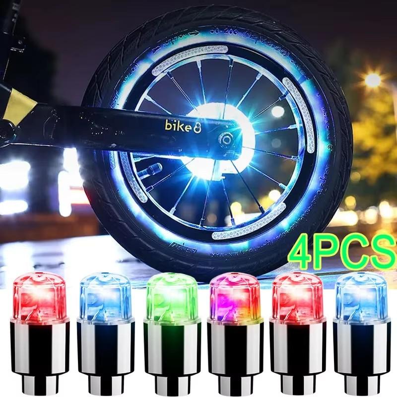 2-8Pcs Tire Valve Cap Lights Durable Tire Lights For Car Air Valve Caps With Lights For Motorcycles Bicycles Electric Vehicles Stem Caps1