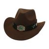 Direct Supply Top Hat Outdoor Retro Jazz Hat Vacation Travel British Style Western Cowboy Hat