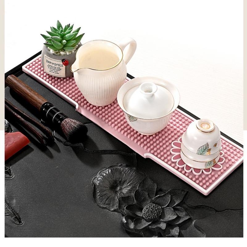 

Bar Counter MATS, Coffee MATS for Bars, Draining MATS, Table MATS, Pvc Soft Rubber Anti-slip MATS, Rubber Wine Glass Water Filter MATS small opening розовый