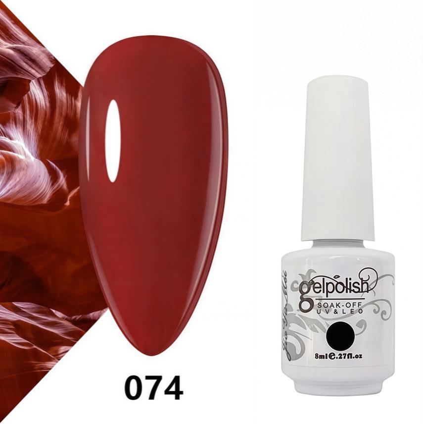 Amber Gel Polish Set: Gel Polish Manicure Kit with Whitening, Base Coat, and Sealer.