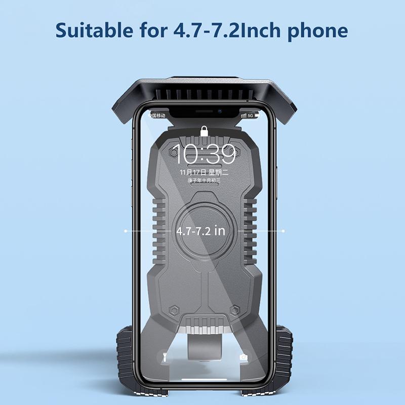 Bicycle Phone Holder Motorcycle Bike Handlebar Rear-View Mirror Phone Case For Iphone Android Bike Motorbike Phone Stand Mount