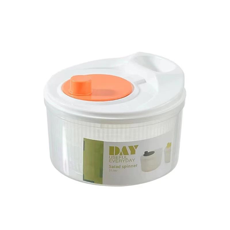Vegetables Salad Spinner Lettuce Leaf Vegetable Dehydrator Greens Washer Drainer Dryer Crisper Strainer For Washing Drying Leafy