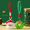 Christmas Plush Keychain Christmas Tree Deco Plush Keychains Backpack Christmas Party Gift Items Souvenirs Santa Claus Reindeer Xmas