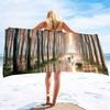 Forest Series Seaside Vacation Beach Towel Swimming Bath Towel Microfiber Sports Towel
