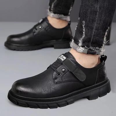 [9908-Freizeitlederschuhe] Herrenlederschuhe Weichsohlenschuhe Rutschfest und verschleißfest Business-Lederschuhe Arbeitsschuhe Herrenschuhe Tide