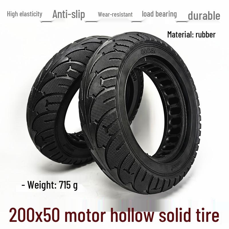 8" Shengte 200x50 Small Electric Scooter Rear Wheel Brushless Motor Hub with Solid Honeycomb Tire