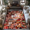 Atletico Madrid Customized Name Floor Rug Office Rug Design for Outdoor Decorate Room Playrooms Study Room Anti-slip Rug Decorate Offices