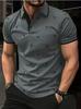 Sommer Europäische und Amerikanische Herrenmode Personalisierter Bedruckter Streetwear Kragen Kurzärmeliges Polo Top