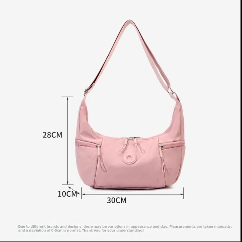 Casual Style Nylon Women'S Shoulder Bag Lightweight Soft Single Shoulder Backpack Large Capacity Tote Bag Casual Outing Shopping