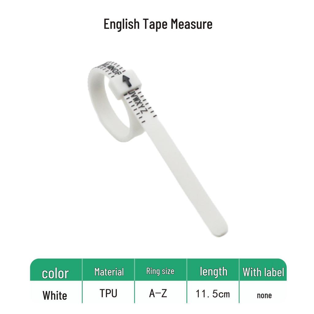 Miernik rozmiaru pierścionka USUK: Pierścień Mierzący Linijka i Taśma dla Rozmiarów US/UK