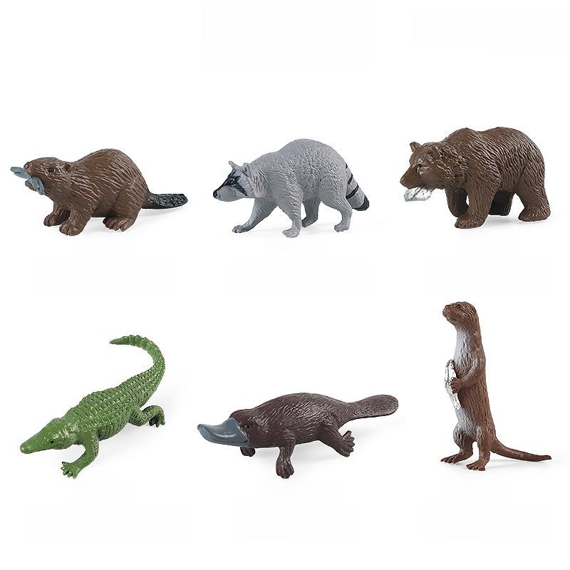 Farm Pasture Simulation Plastic Doll Model Ornament Farmer Worker Animal Woman