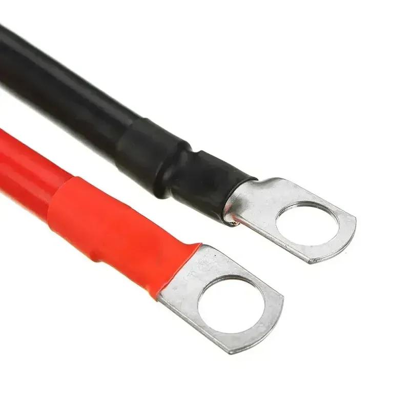 

19CM 12V Battery Joiner Connector Lead Dc Wire 100 Amp Cable Lugs Red Black Positive/Negative Cable Car Accessories
