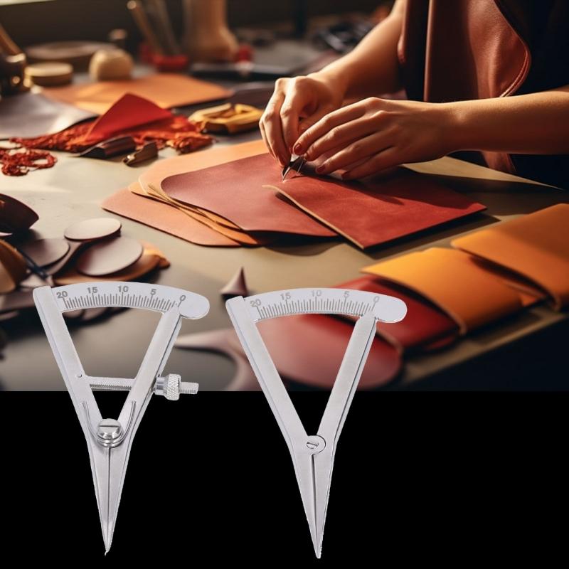 Stainless Steel Leather Wing Divider With Ergonomic Handle for Accurate Crafting Projects