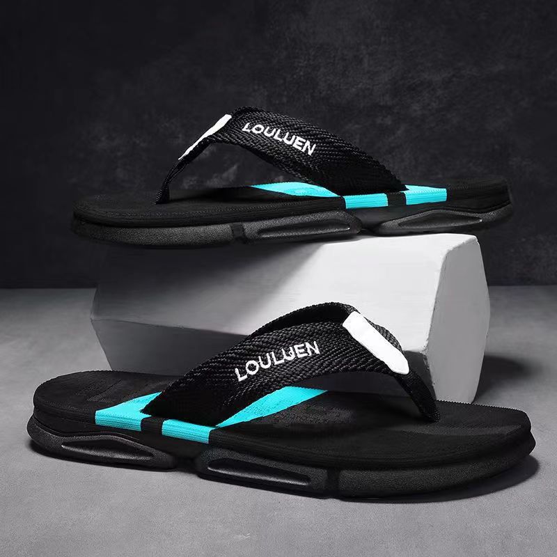 Flip-flops men's outdoor casual beach shoes men's pinch slippers non-slip sandals foreign trade
