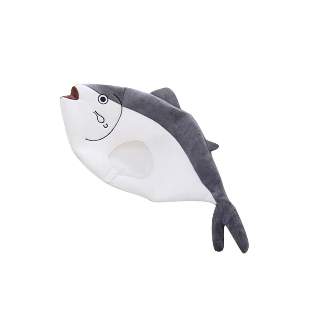 Soft Plush Fish Hat Party Costume Hat Unisex Dress Up Hat Photo Props