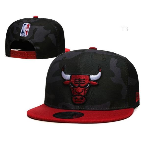 Source Baseball Cap Basketball League Bull Hat Street American Retro Embroidery Flat Edge Bull Head Casual Hat Adjustable (54cm-62cm)