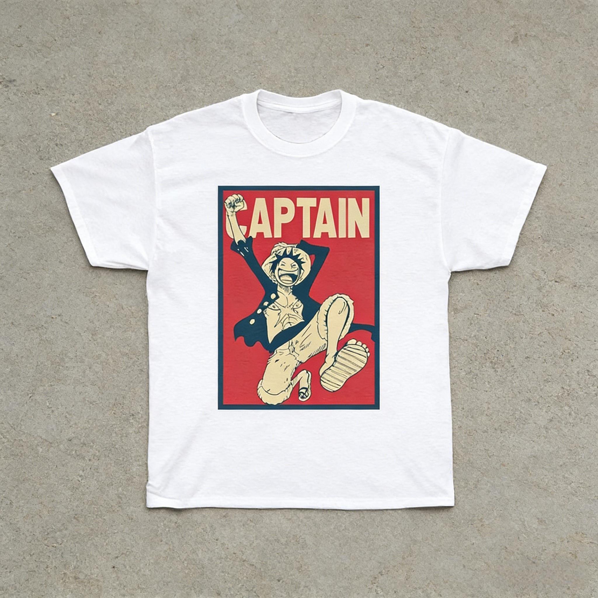 

2026 New Fashion One Piece Unisexs and Womens Breathable Tshirt Short Sleeves Shanks Japanese Anime Niche Parentchild Clothes S