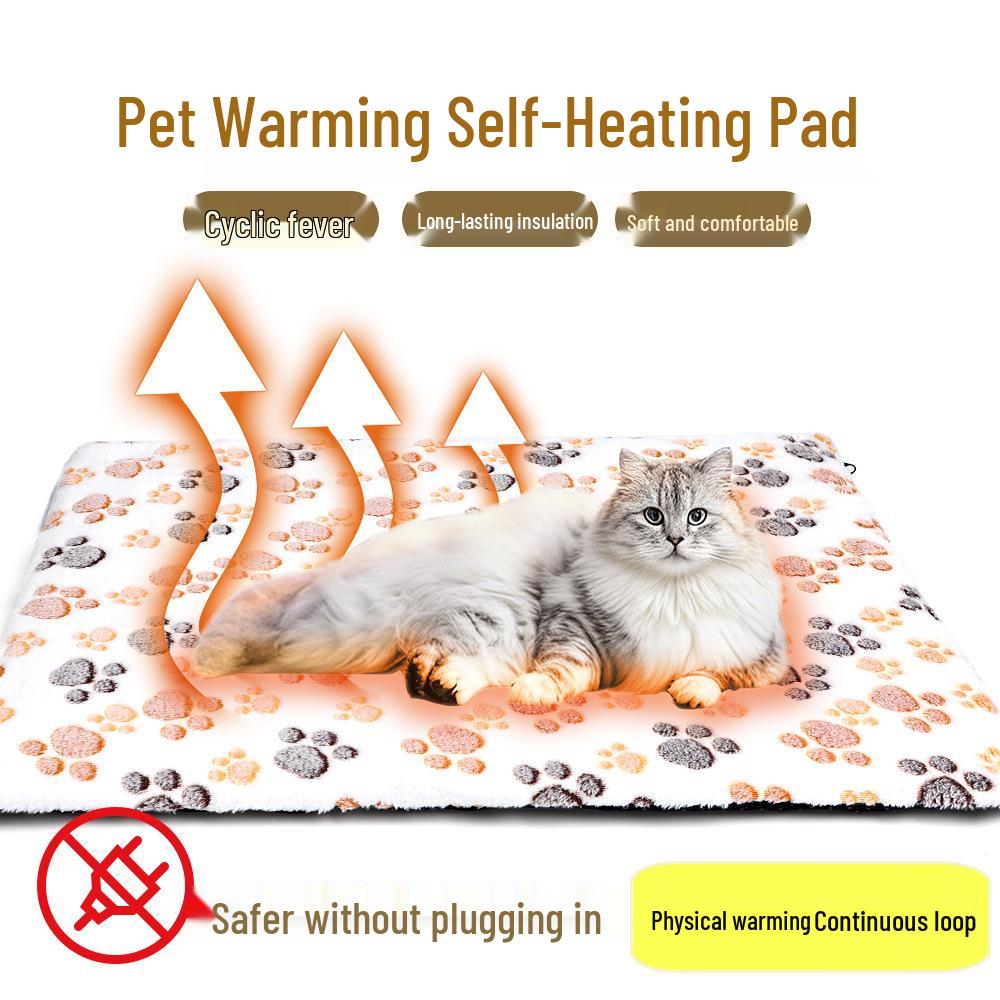 Self-Heating Pet Pad: Removable, Washable Winter Insulation for Dogs & Cats