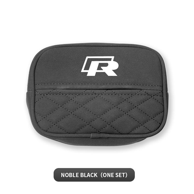 Suede Car Interior Tissue Storage Box Car Accessories For VW GTI Polo Golf MK7 Passat B6 Tiguan Arteon T-ROC Beetle Jetta ID.3
