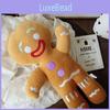 Plush Gingerbread Man Toy Pillow With Stuffed Pp Cotton For Living Doll Room