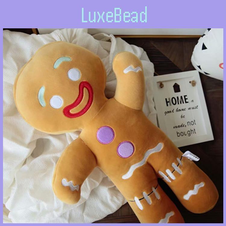 Plush Gingerbread Man Toy Pillow With Stuffed Pp Cotton For Living Doll Room