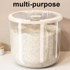 Kitchen Storage Bin for Grains Flour Large Capacity Airtight Rice Container Moisture-Proof Insect-Proof Design Kitchen Organization Essential
