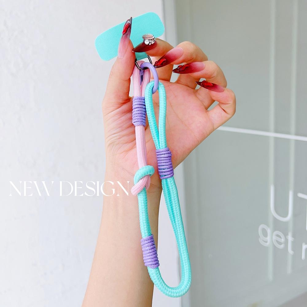

Korea Handwoven Adjustable Mobile Phone Universal Lanyard Wrist Strap Outdoor Sports Convenient Safety Anti-drop Rope Key chain