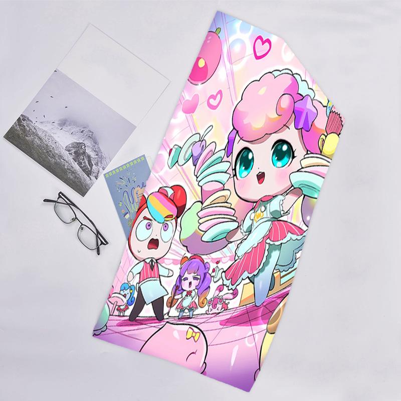 1pc Catch Teenieping Magic Sweethear (4) Beach Towel, Beach and Seaside Swimming Pool Equipment, Fashion Pattern, Rectangular, Travel Essentials