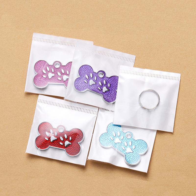 Dog Bone ID Tag-Solid Zinc Alloy Pet Name Plate with Laser Engraving Durable Anti-Lost Identity Charm for Dogs & Cats