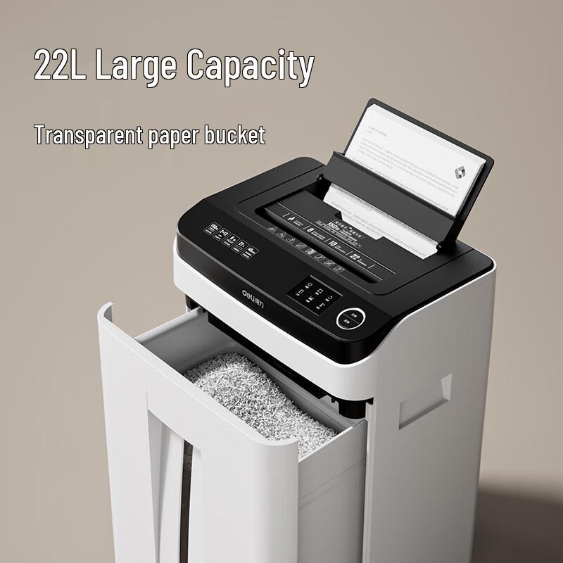 Deli 14500 Auto-Feed Level 5 Security Paper Shredder CN plug (adapter included)