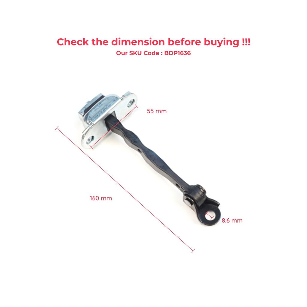 BDP1636 Rear Door Stop Check Assy Limiter Strap for Nissan Micra MK4 K13 K13K K13KK 2011-2022 824301HB0A