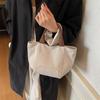 Literary Canvas Handbag Women's New Versatile Casual Tote Bag Niche Simple Handbag