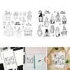 Christmas Series Clear Stamps Vintage Silicone Seals for DIY Scrapbooking Card Making Embossing Decoration Rubber Stamps
