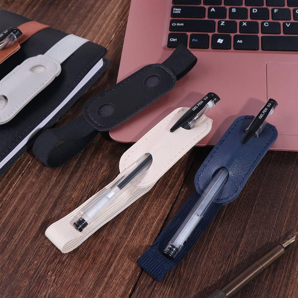 6 Stück Verstellbare Riemen Stift-Hülle Tasche Bunter Stiftclip für Notizbuch Büro-Zubehör