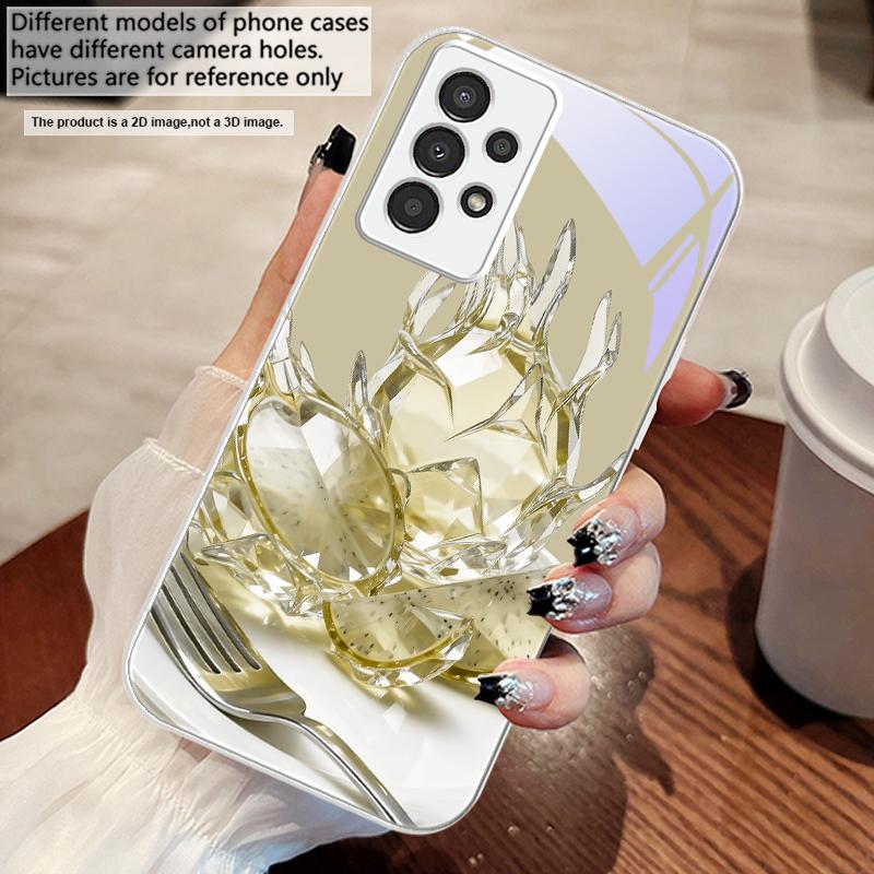 Familiar Dragon Fruit For Samsung A73 72 71 A70 56 55 54 A53 52 51 50 42 A35 A34 33 32 31 26 25 24 23 22 30 Glass Phone Case