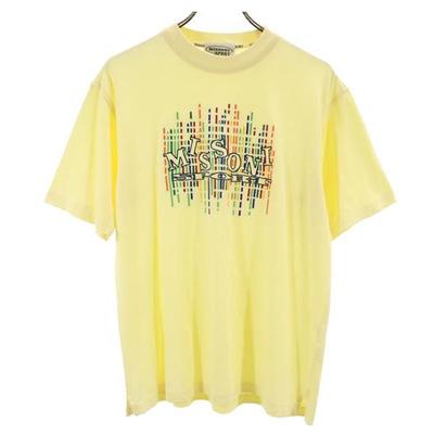 MISSONI SPORT Bordado do Logotipo Camiseta de Manga Curta M amarelo Masculino Usado
