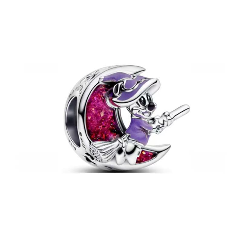 Pandora S925 Sterlingowe Srebro Klips Myszka Miki Jednorożec Boże Narodzenie Koralikowy Dodatek DIY