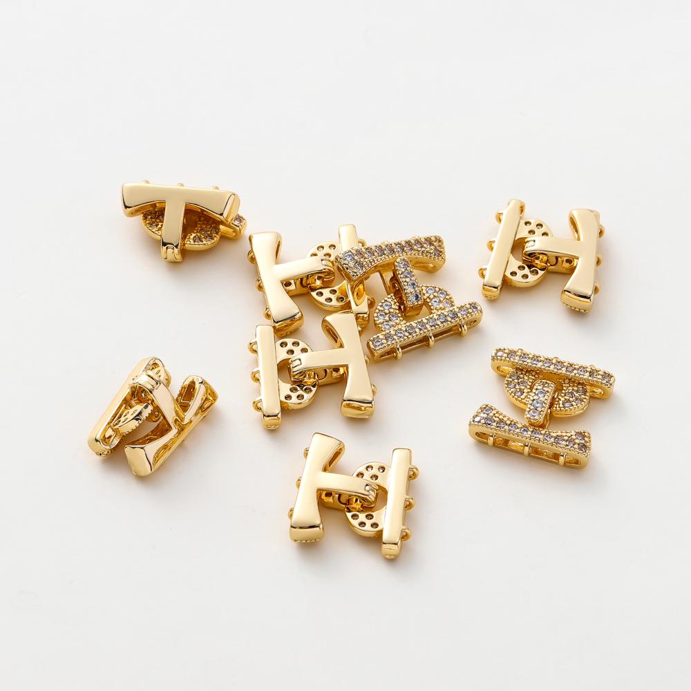 18mm 14K 18K Gold Plated Brass Round Connector for Necklaces Bracelet Clasps Diy Jewelry Making Supplies Findings