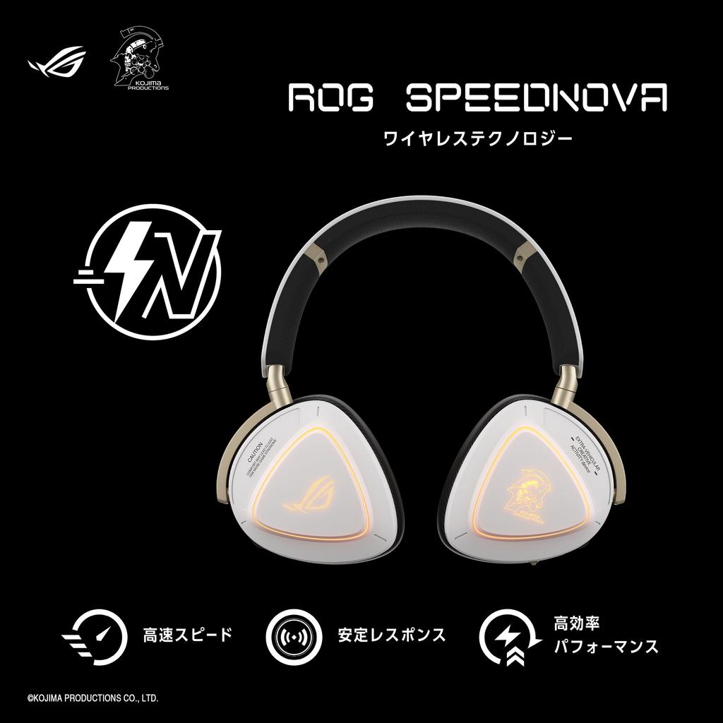 ASUS ROG Delta II-KJP Wireless Gaming Headset 50mm Drivers Bluetooth 2.4GHz Wired Detachable Microphone RGB Light Up to 110 Hours Fast Charging