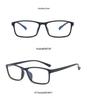 Unisex Imitation Wood Grain TR90 Lightweight Myopia Eyeglasses 18215 - Fashionable and Durable Frame
