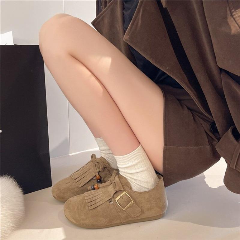 Fashion Tassel Beaded All-Inclusive Women 2025 Early Autumn New Casual Versatile Loafers