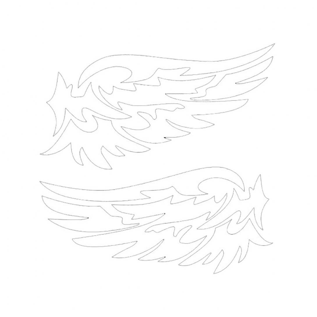 

H & B Store 2 шт. перо ПЭТ самоклеящиеся зеркала заднего вида наклейки для автомобиля Декор наклейки белый