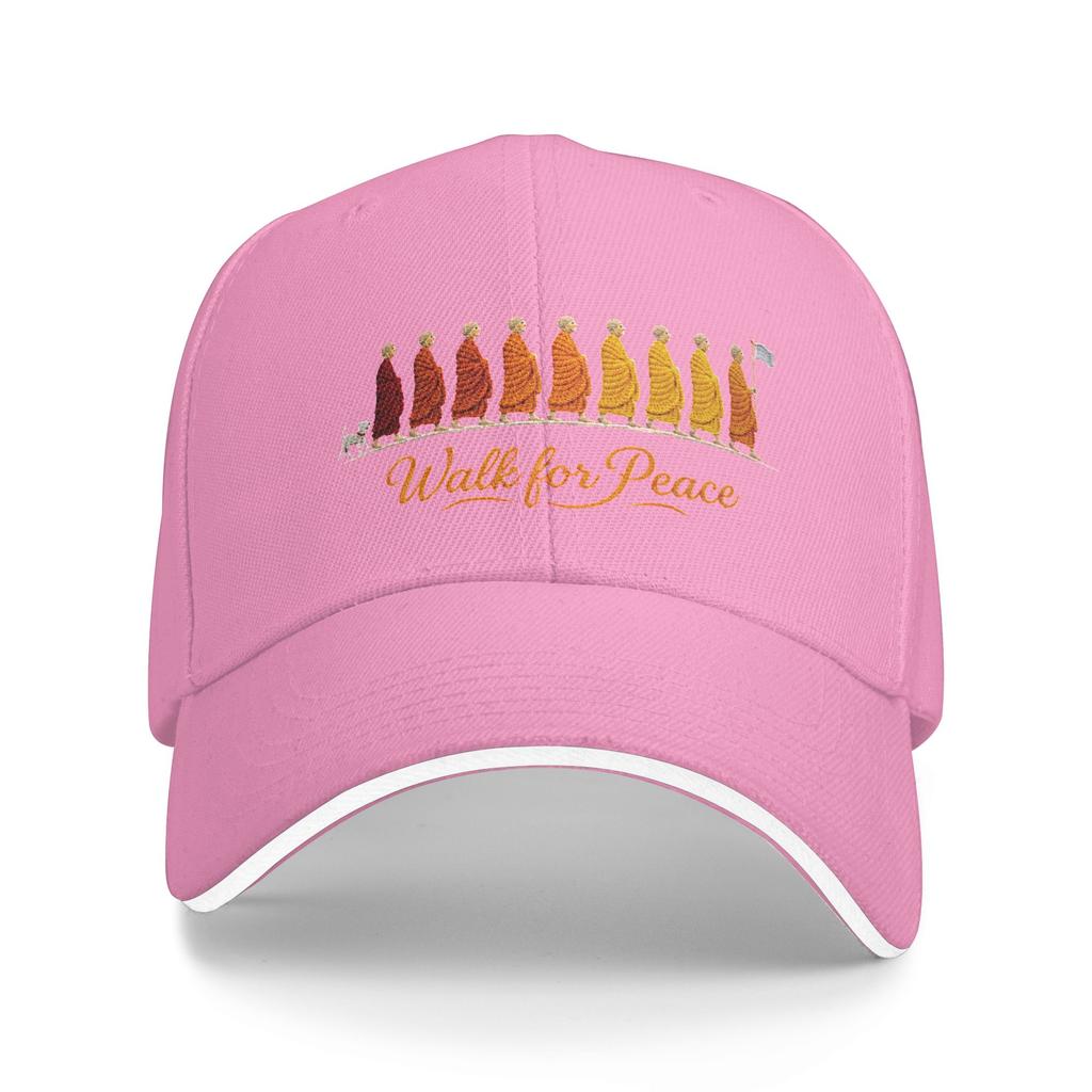Gorra De Béisbol Casual Con Diseño De Monjes Caminando En La Paz De Zen Art Y Cita De Aloka Gorra Trucker De Verano Gorra Snap