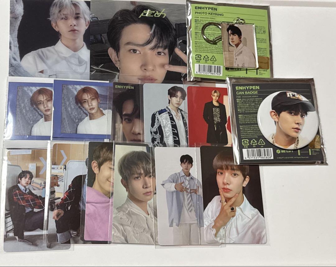 

[USED] Heeseung Enhypen Clear Card Another Jacket Can Badge Trading Card