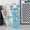 Disney Cartoon Anime Mickey Mouse Figure Statue Resin Plating Welcome Gesture Sculpture Mickey Ornaments Coffee Bar Home Decor