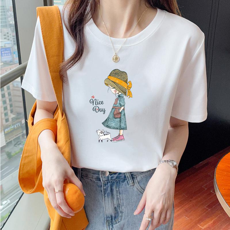 VEZFAA Damenmode Casual Sommer Frühling Kurzarm O-Ausschnitt Blusen & Hemden