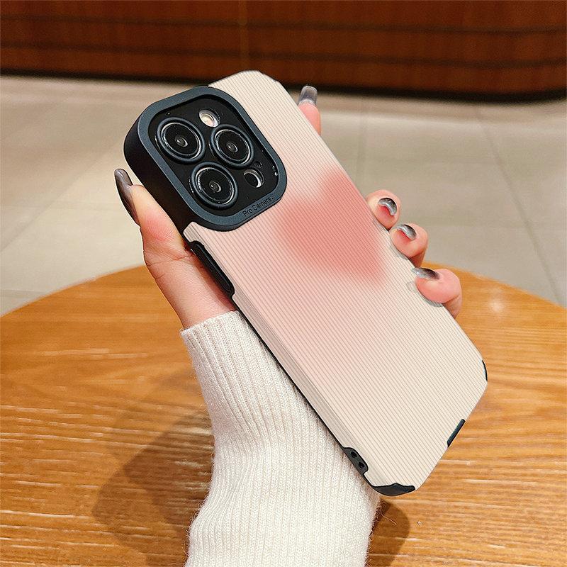 Vertical Leather Shell Colored Painting Printed Patterned Shockproof Soft Silicone Case with Camera Lens Full Protection for iPhone Samsung