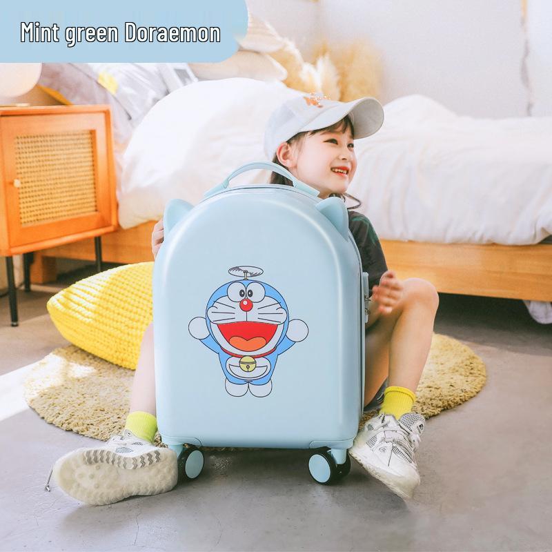 18-Inch Kids' Cartoon Trolley Suitcase with Combination Lock – Ideal Cabin Luggage for Boys and Girls