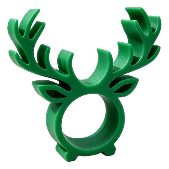 Festive Party Supplies 3D Printed Reindeer Napkin Ring, Decorative Holder, Elk Chocolate Holder Novelty Tableware Holders for Christmas Table