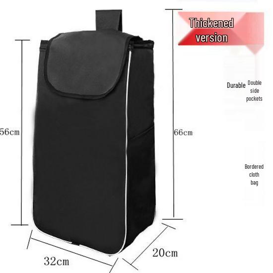 Waterproof Oxford Cloth Shopping Cart Bag – Thickened, Portable, and Durable Handcart Bag